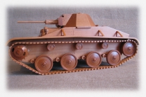 Модель из дерева танка Т-60. Фото 8