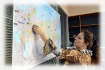 Макеты карт России и Московской области на металлической основе