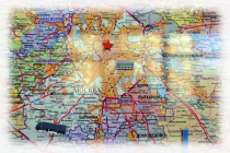 Макеты карт России и Московской области на металлической основе. Фото 12